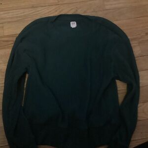 GAP Girls Deep Green Crewneck Sweater